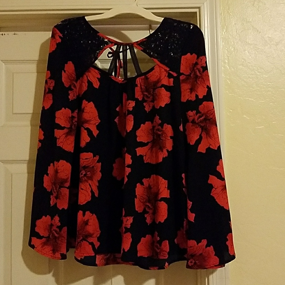 Womans flowered top
